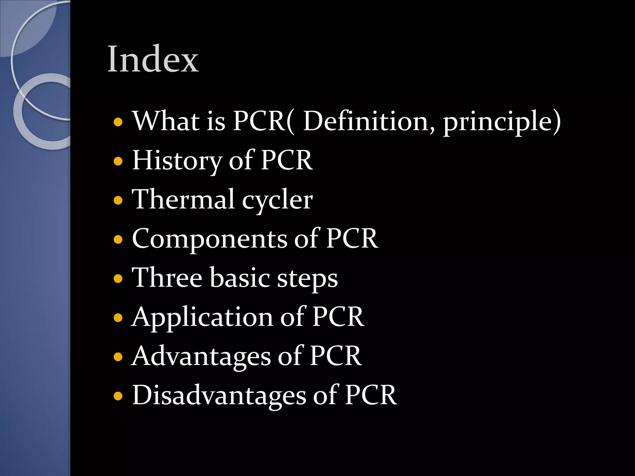 Polymerase chain reaction | PPTX