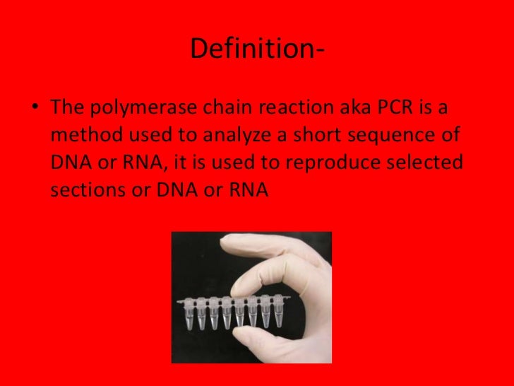 Polymerase chain reaction powerpoint