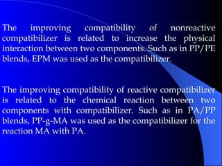 Polymer Blending principle, thermal analysis | PPT