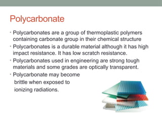 Polymer composites in engineering material | PPTX
