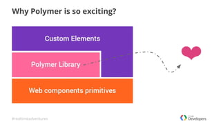 #realtimeadventures
❤
Why Polymer is so exciting?
 