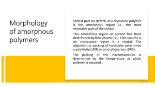 Mechanism and Kinetics of Polymer Crystallization and Amorphous States ...