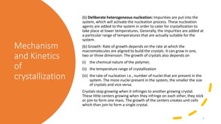 Mechanism and Kinetics of Polymer Crystallization and Amorphous States ...