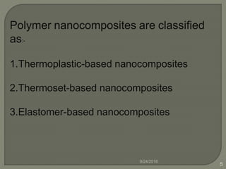 Polymer nanocomposite | PPTX