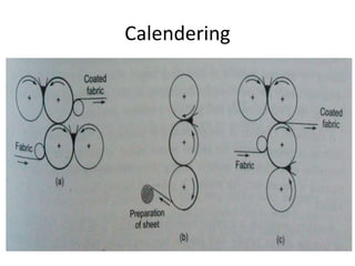 Calendering
 