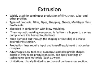 polymer processing ppt | PPTX