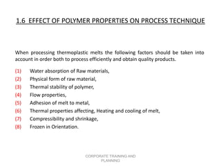 polymer processing ppt | PPTX