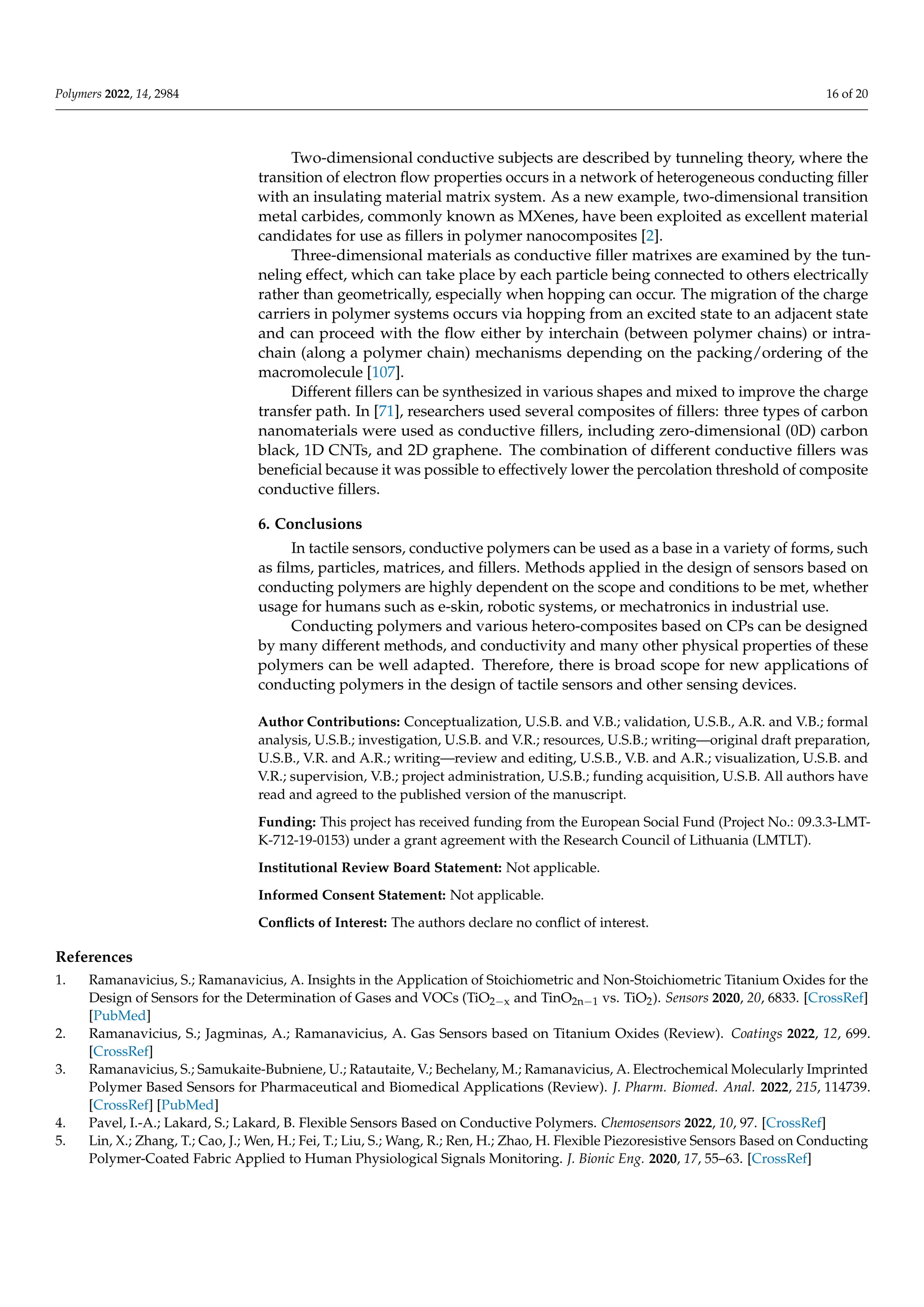 conducting polymers for the design of sensors | PDF