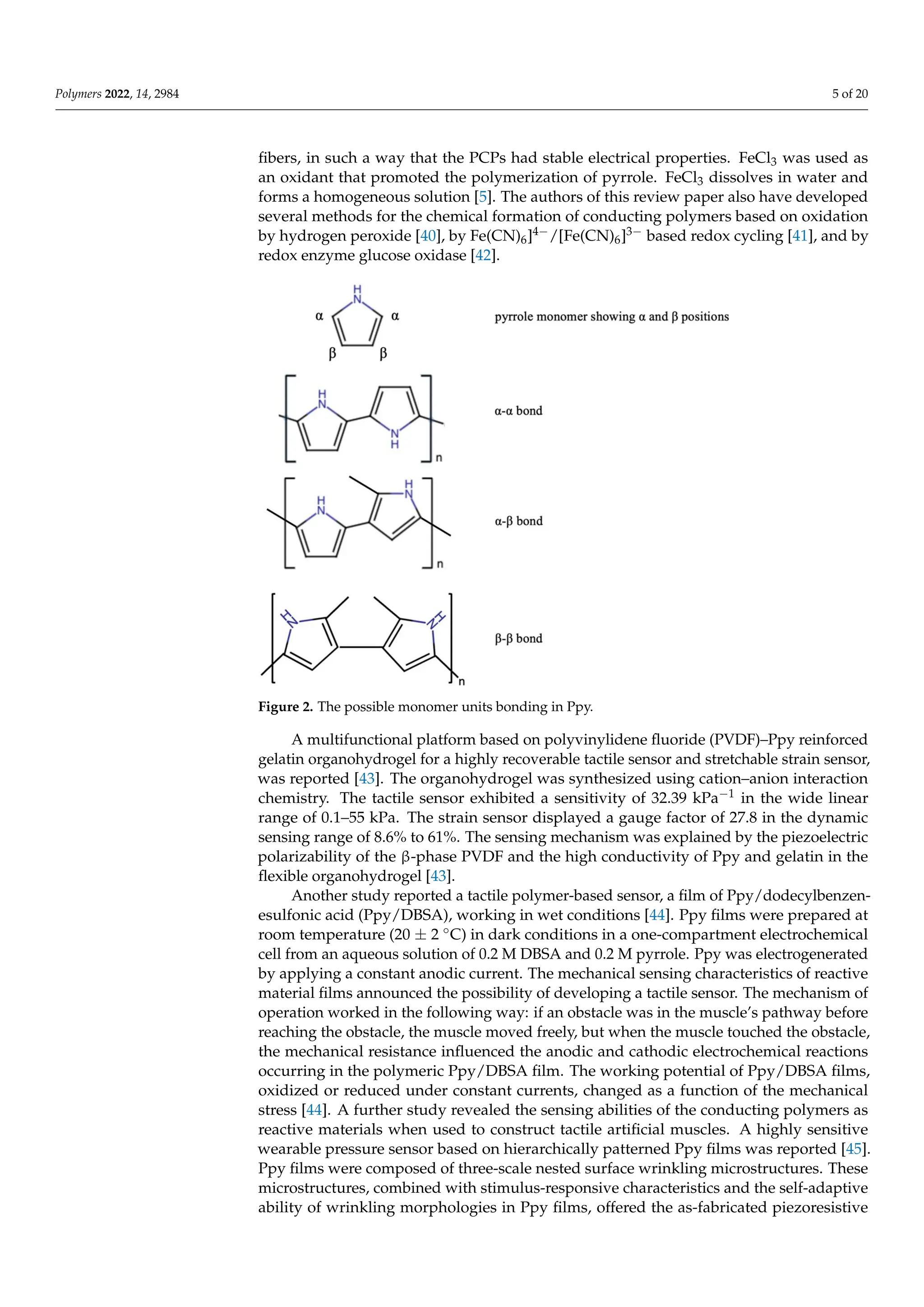 conducting polymers for the design of sensors | PDF