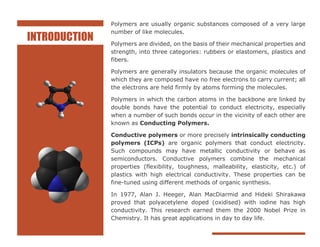 Conducting Polymers | PDF
