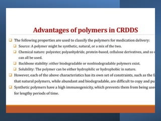 INTRODUCTION, CLASSIFICATION AND OF POLYMERS