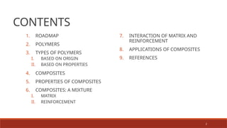 POLYMERS AND COMPOSITES (MATERIAL SCIENCE) | PPTX