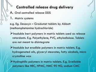Polymers novel drug delivery system for modern pharmacy | PDF