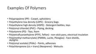 Polymers final | PDF