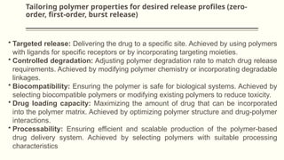 polymers used in controlled release drug delivery system 20 aug.pptx