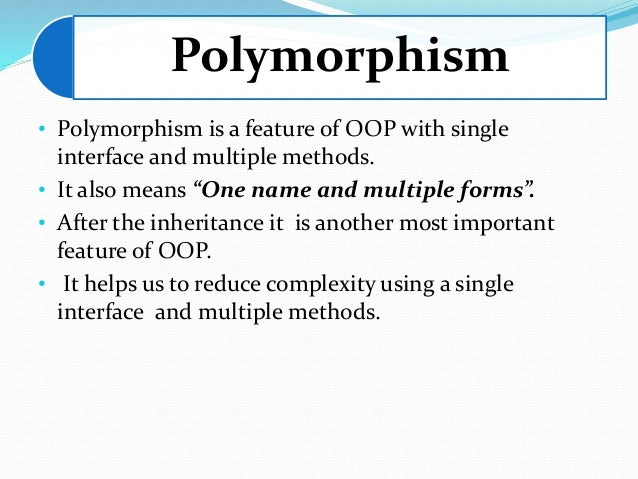 Polymorphism 140527082302-phpapp01