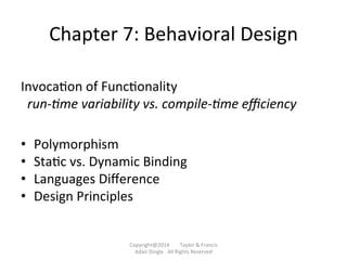 Object-oriented Design: Polymorphism via Inheritance (vs. Delegation) | PDF