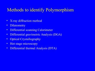 Polymorphic Diffraction Polymorphism | PPT