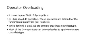 Polymorphism and its types | PPT