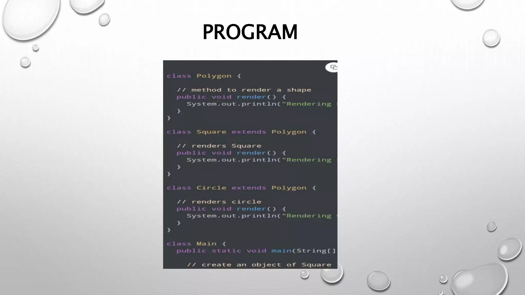 PROGRAM