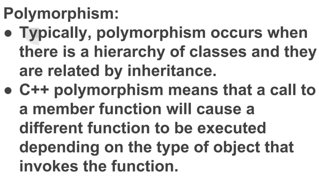 Polymorphism in c++ | PPTX