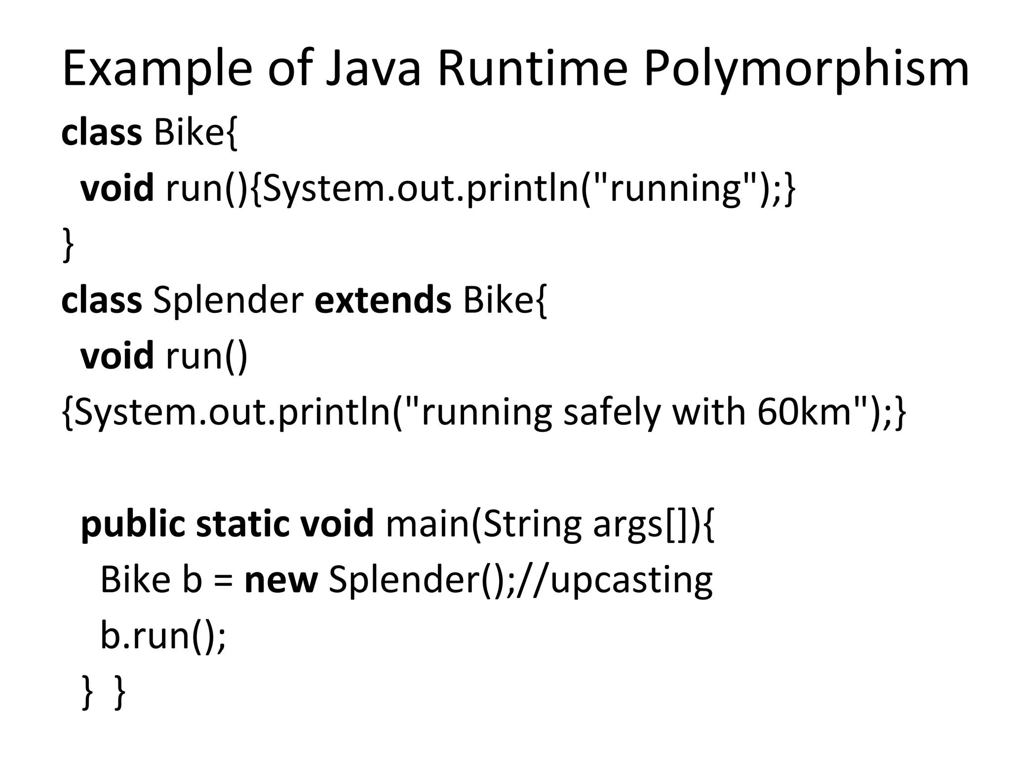 Polymorphism in java | PPT