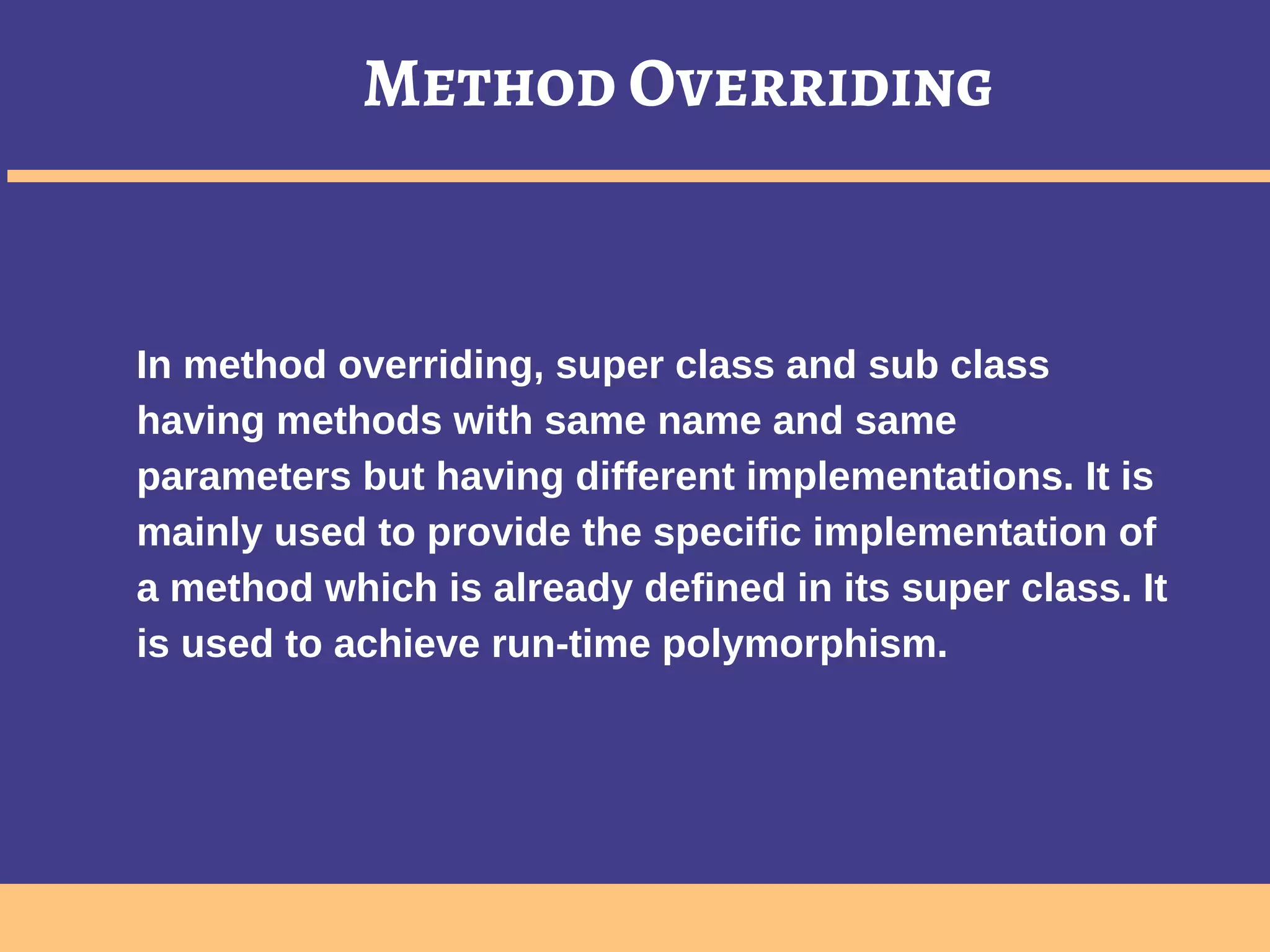 Polymorphism in Java | PPT