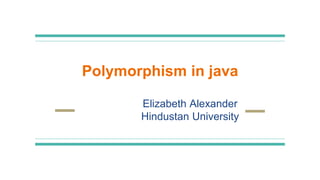 Polymorphism in java | PPT