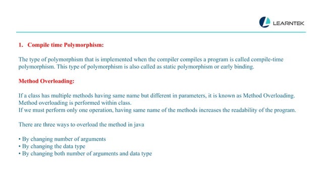 Polymorphism in java | PPT