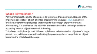 Polymorphism in java | PPT