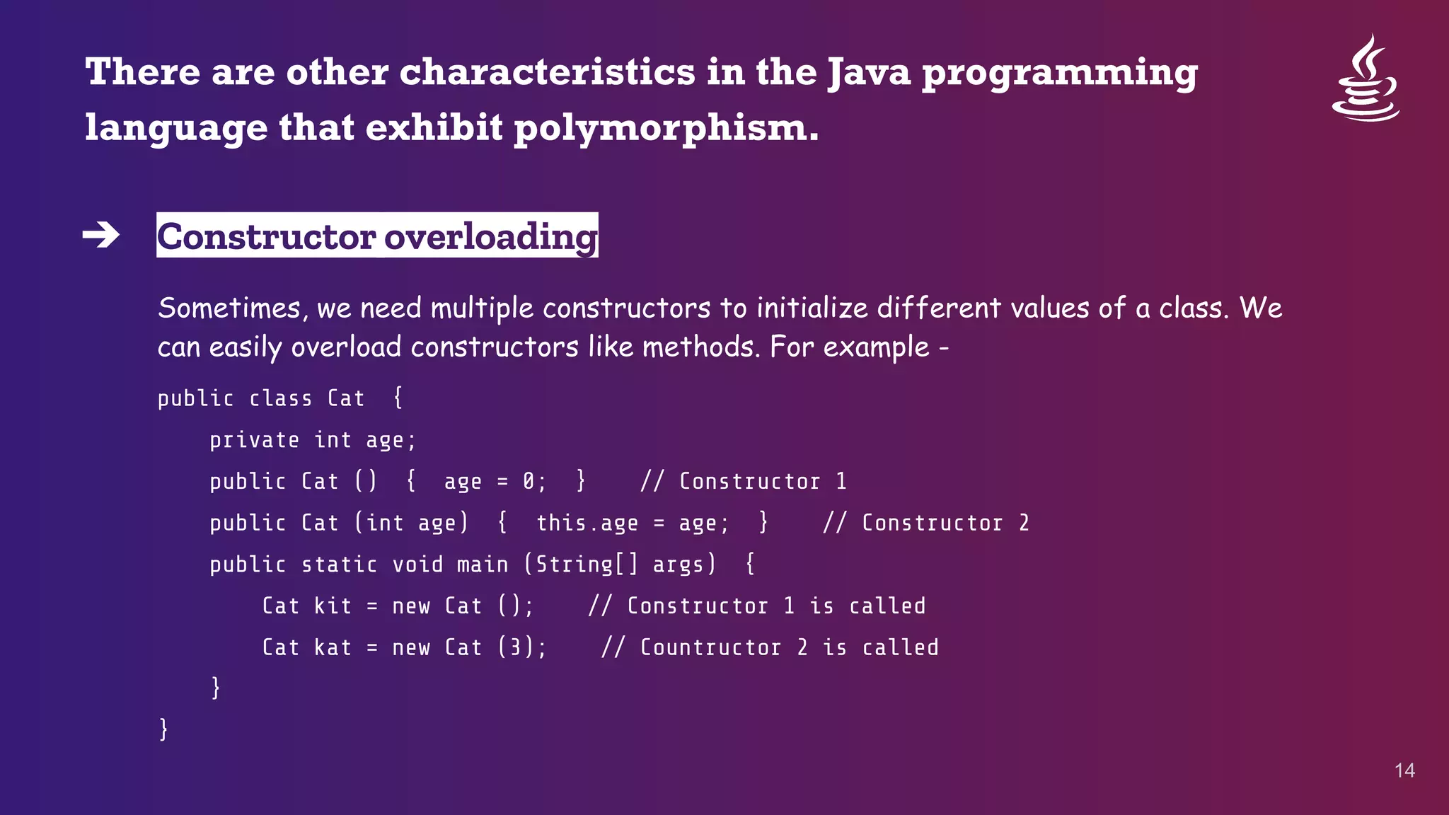 Polymorphism in Java by Animesh Sarkar | PPT