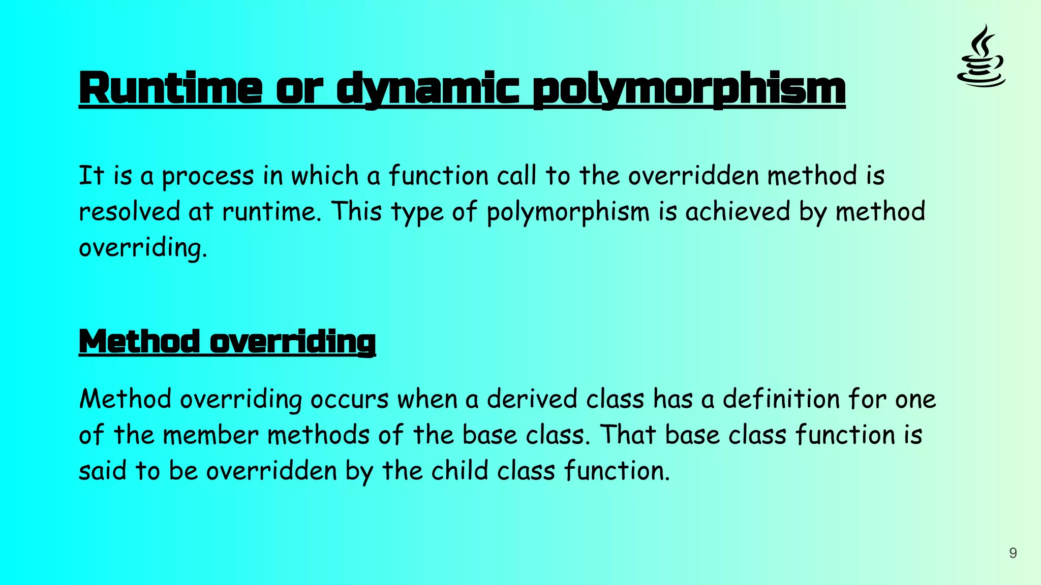 Polymorphism in Java by Animesh Sarkar | PPT