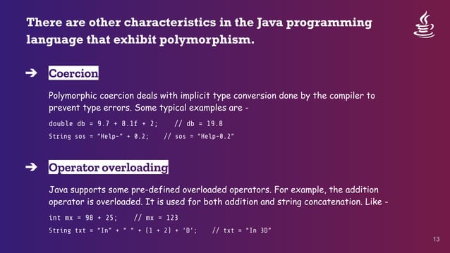 Polymorphism in Java by Animesh Sarkar | PPT