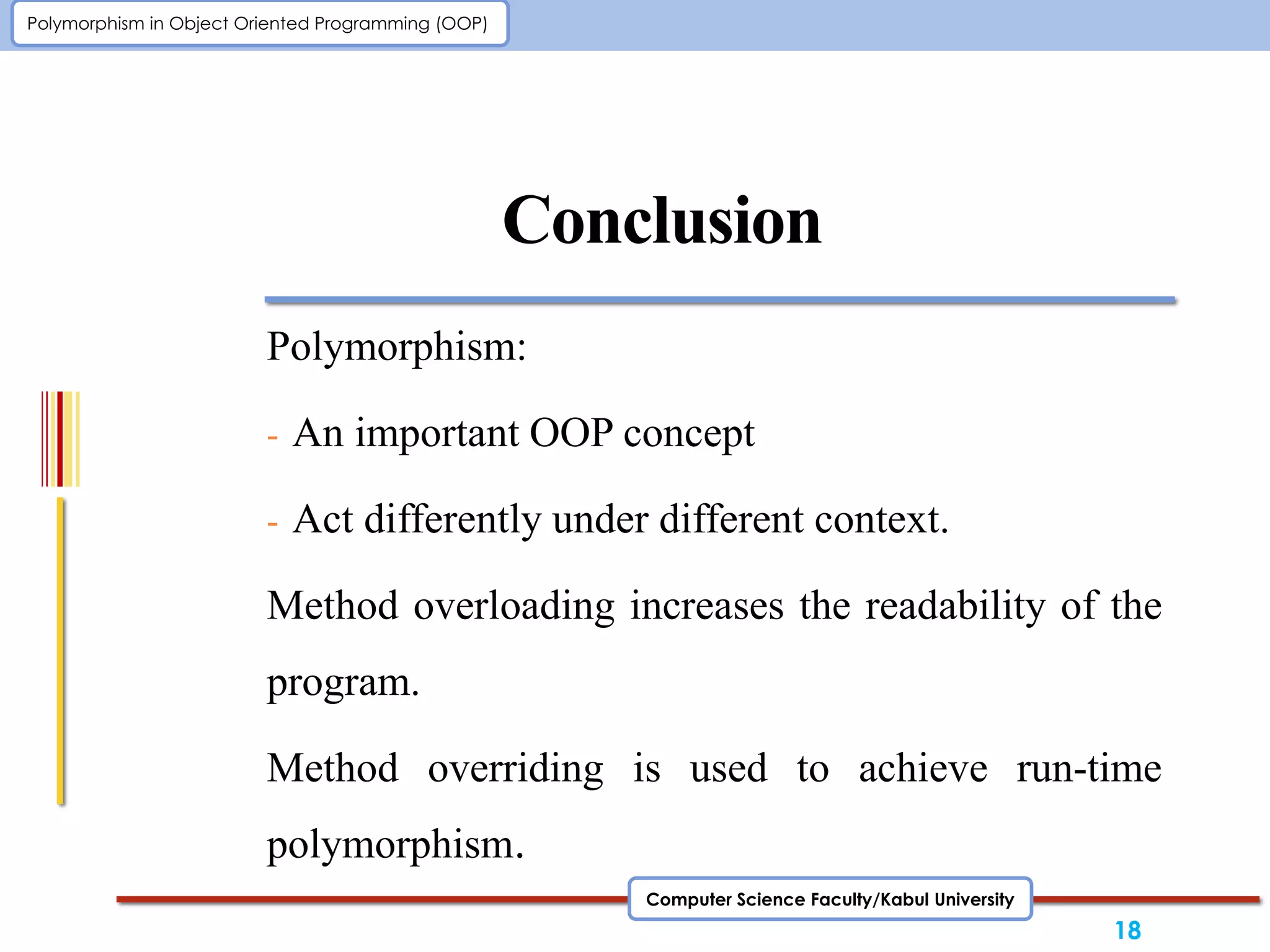 Polymorphism in oop ppt