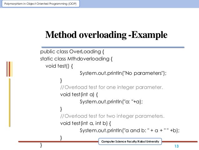 Polymorphism in oop