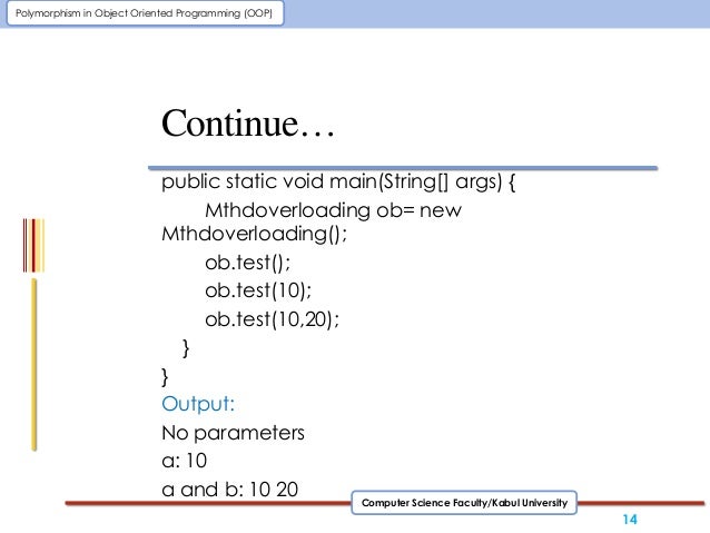 Polymorphism in oop