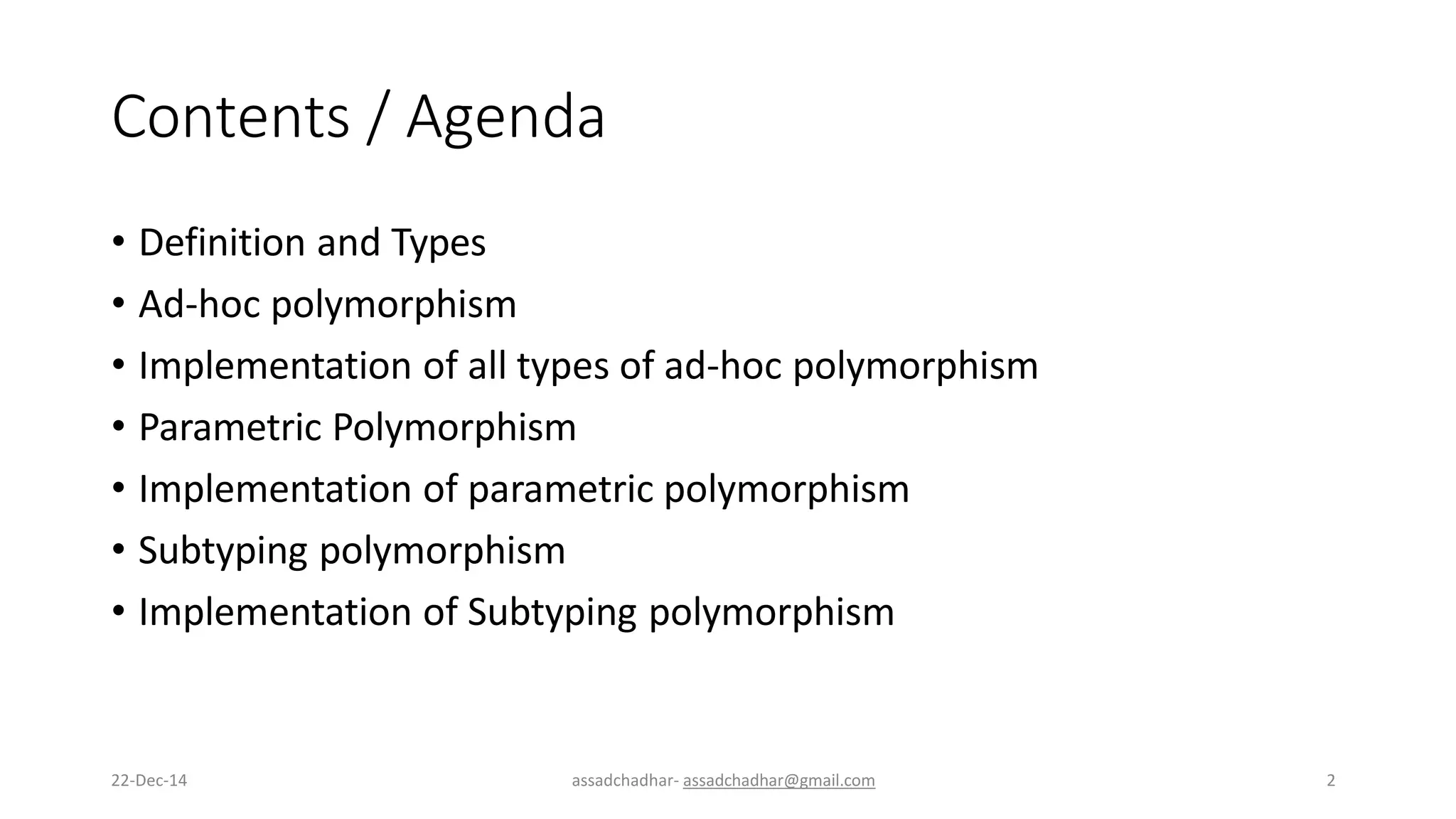 Polymorphism OOP Old Gate pptx Polymorphism oop old gate pptx