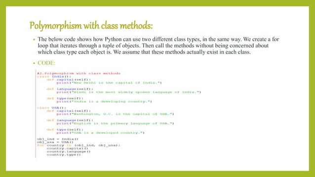 Polymorphism in Python