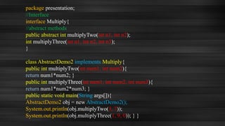 Polymorphism presentation in java | PPTX