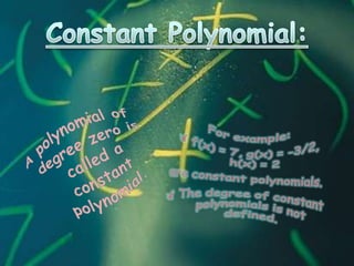 Polynomials 