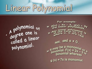 Polynomials 
