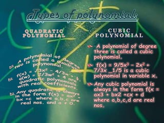 Polynomials 