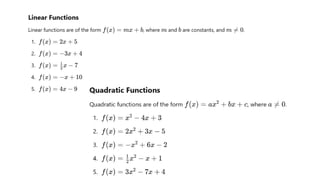 Basic Polynomials and and basic calculus 1