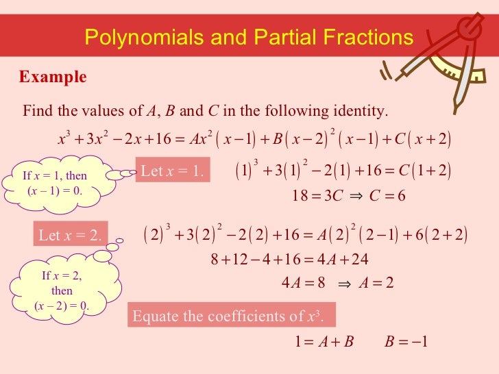 Polynomial identities division