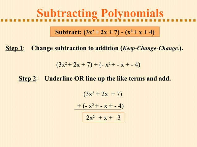 Adding Polynomials