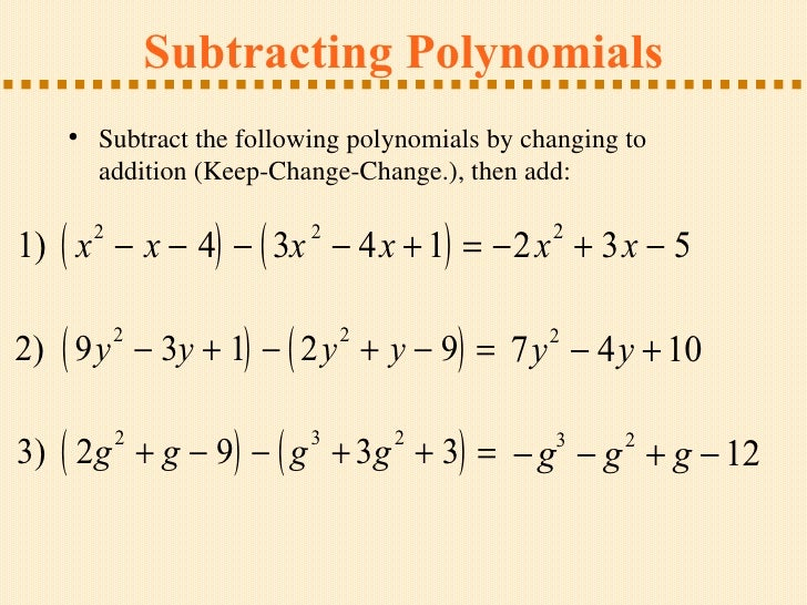Adding Polynomials