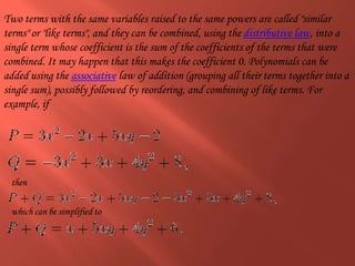 Polynomials | PPTX