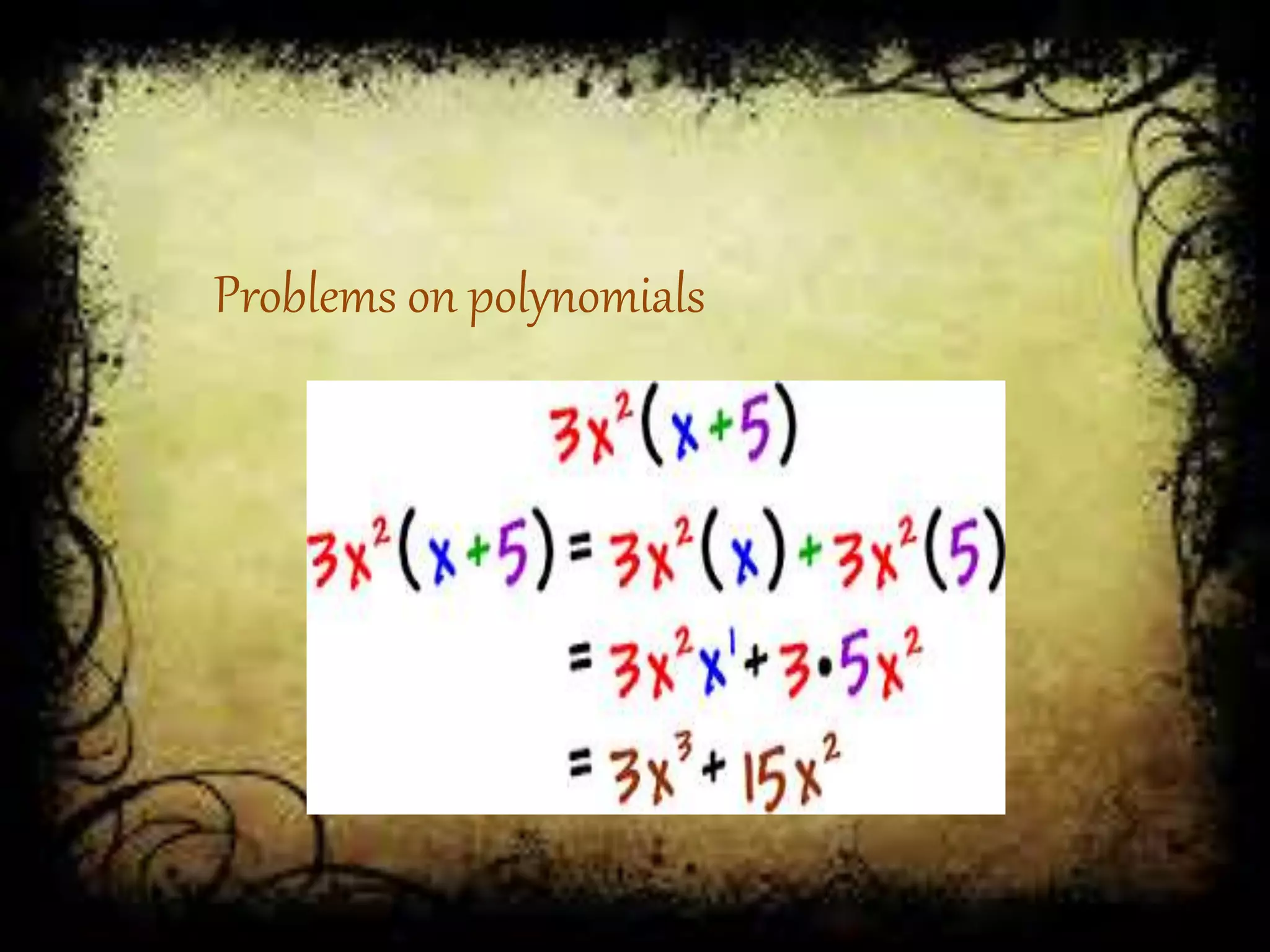 Problems on polynomials