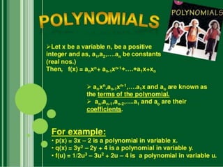Polynomials | PPTX