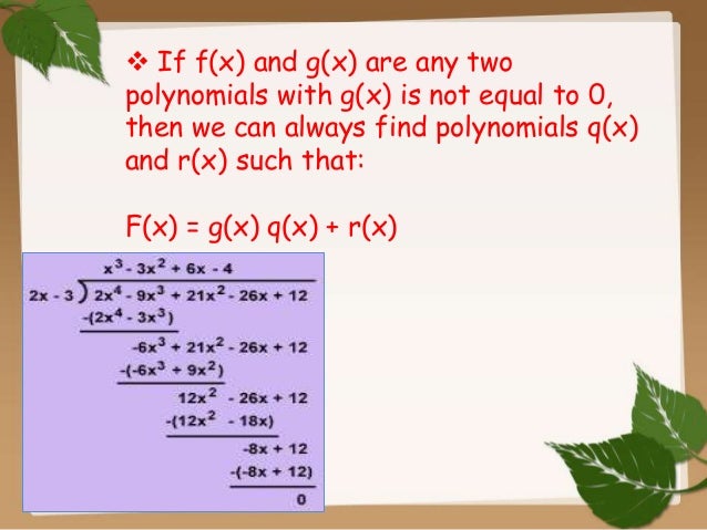 Polynomials